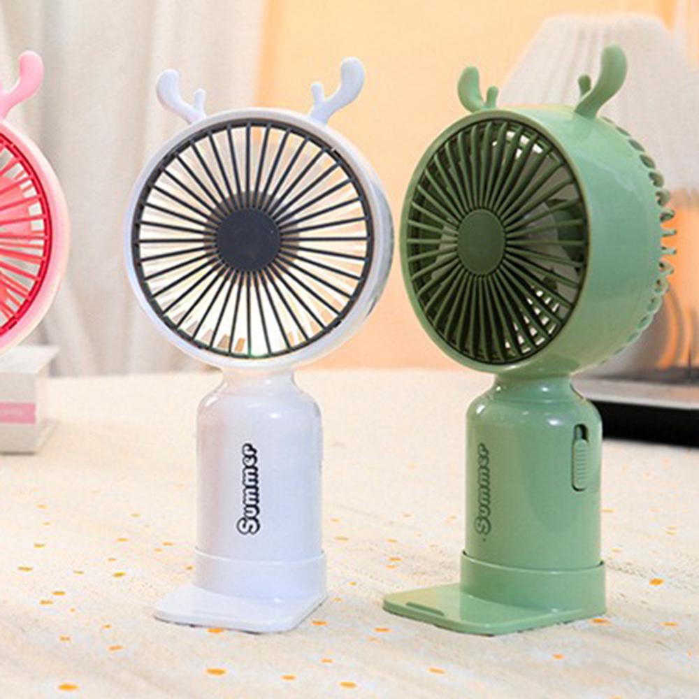 Портативний вентилятор з ріжками Олень на акумуляторі та USB - фото 6 Портативний вентилятор з ріжками Олень на акумуляторі та USB - фото 6