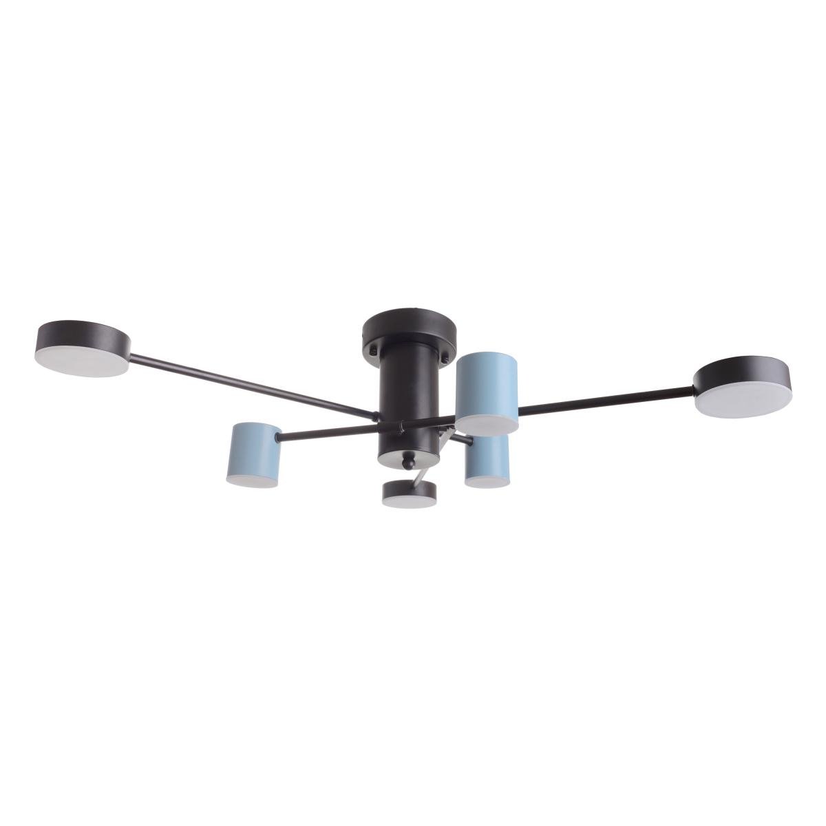 Світлодіодна люстра Brille BR-01 646C/6 LED 42 W BK/BL