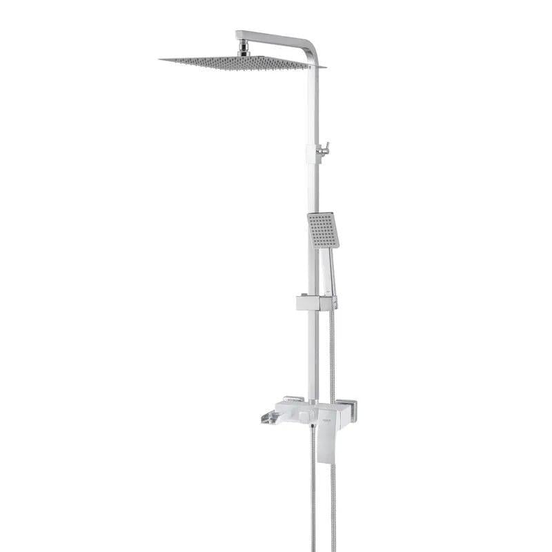 Душевая колонна водопад KOER KB-58007-04 со смесителем Хром/Белый (KR5161)