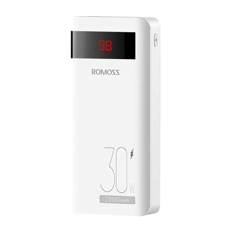 Повербанк Romoss Sense 6PS Pro 20000 mAh 30W White (614077) Повербанк Romoss Sense 6PS Pro 20000 mAh 30W White (614077)