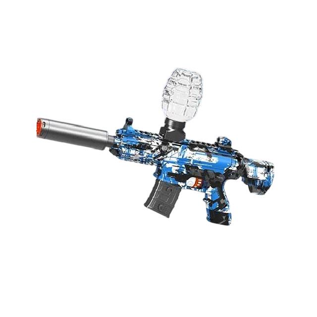 Автомат встроенный аккумулятор/стреляет орбизами/глушитель с подсветкой/магазин Blue (162113)