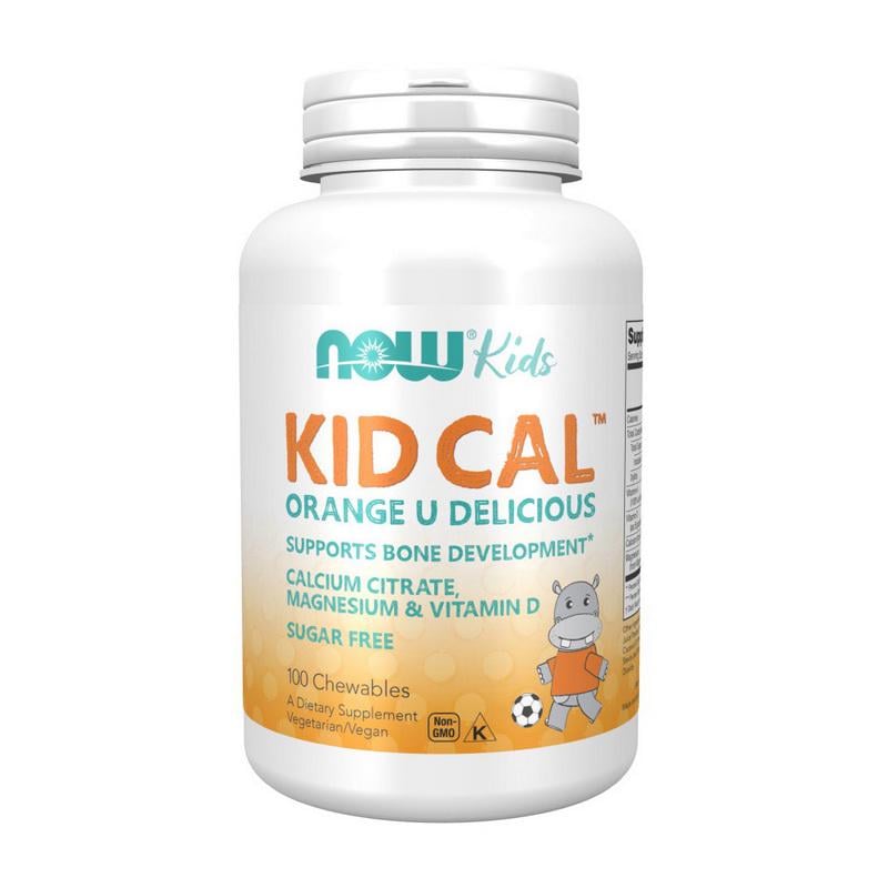 Кальций цитрат с магнием NOW Kid Cal 100 жев. табл.