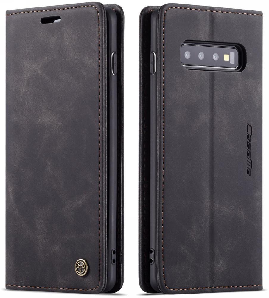 Чехол книжка с магнитом CaseMe на Samsung Galaxy S10 Black (16232-2B)