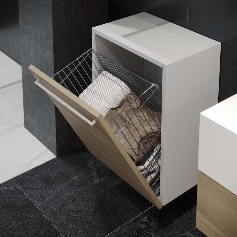 Корзина для белья Starax разборная с держателем 400 мм Хром (S-8123-C)