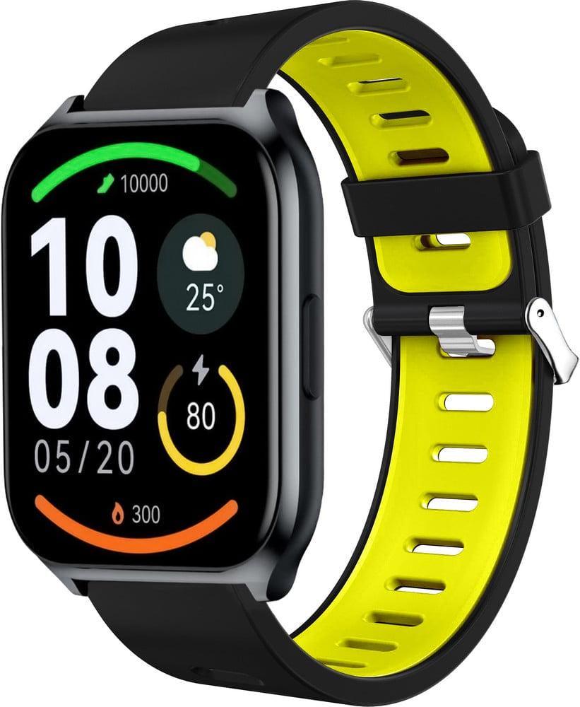 Ремешок Traf для смарт-часов Haylou Watch 2 Pro LS02 Pro Black/Yellow (40829-61)