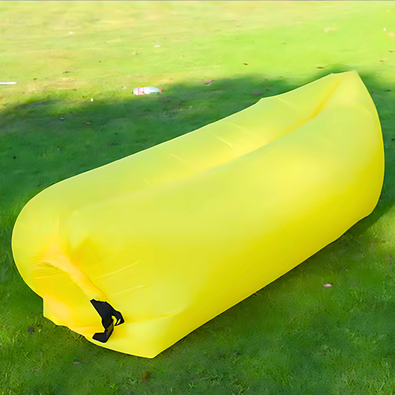 Лежак надувной Lamzac X-2 MAX двухслойный 200х90х70 см до 200 кг Желтый (TM001312) - фото 5