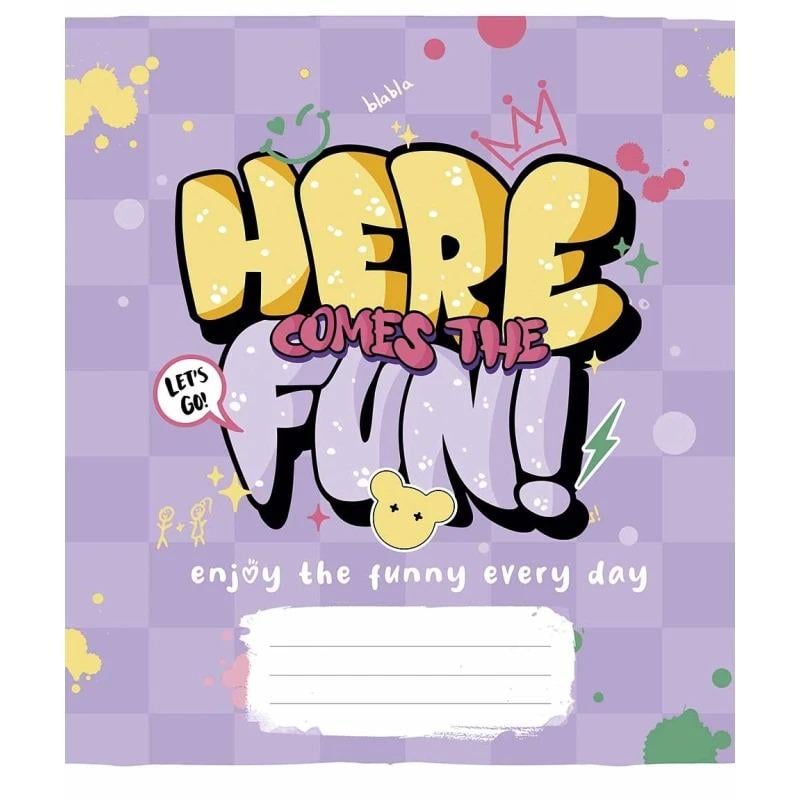 Школьная тетрадь в линейку Школярик 48 листов Разноцветный (NB-286-Z-136)