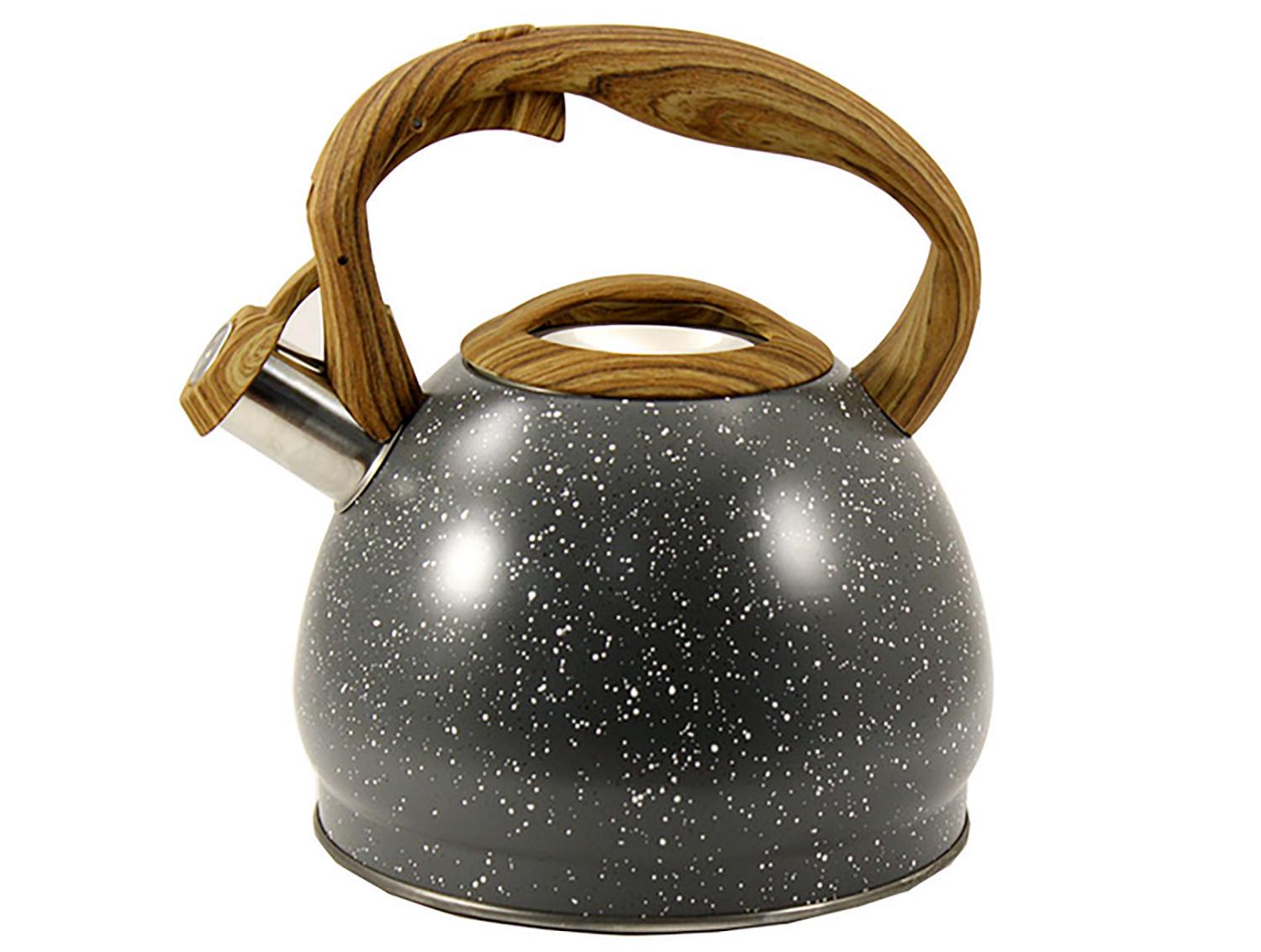 Чайны со свистком и крышкой ZAUBERG ZB 164/3 из нержавеющей стали и бакелита 3 л Черный (87744) - фото 3 Чайны со свистком и крышкой ZAUBERG ZB 164/3 из нержавеющей стали и бакелита 3 л Черный (87744) - фото 3