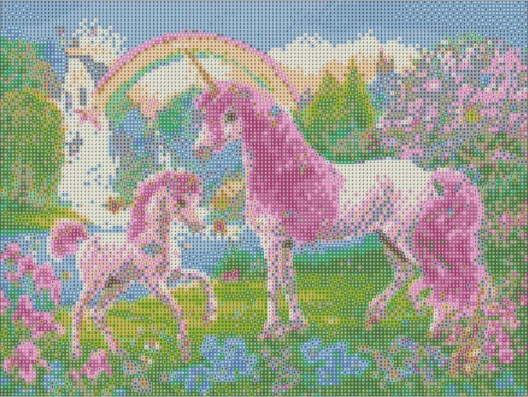Алмазная мозаика Santi Единороги 30x40 см (954040)