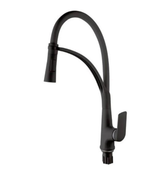 Смеситель для кухни PLAMIX Lucas-017 SET Black Refl Black (PM0717)