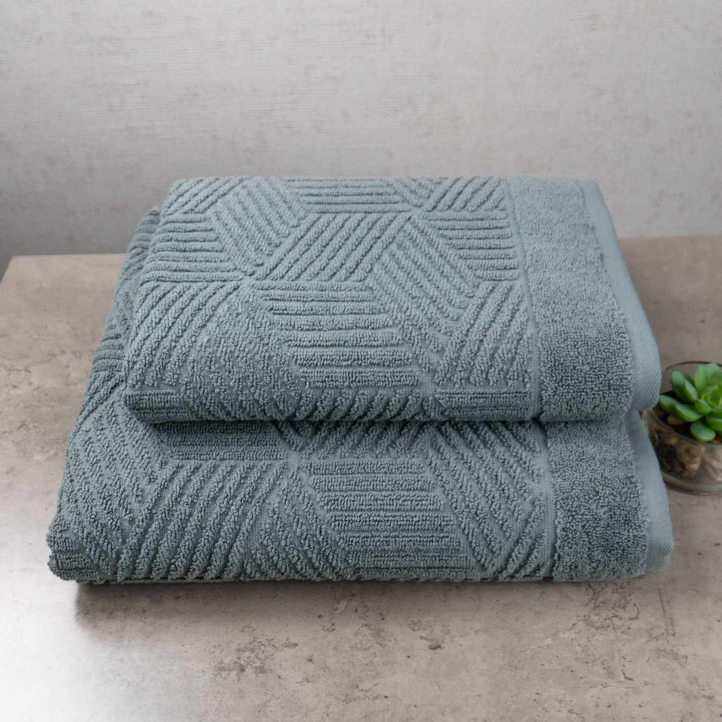 Комплект махровых полотенец GM Textile Уэльс 50х90 см/70х140 см 2 шт. Темно-мятный (500-2k-wales-dmint) Комплект махровых полотенец GM Textile Уэльс 50х90 см/70х140 см 2 шт. Темно-мятный (500-2k-wales-dmint)
