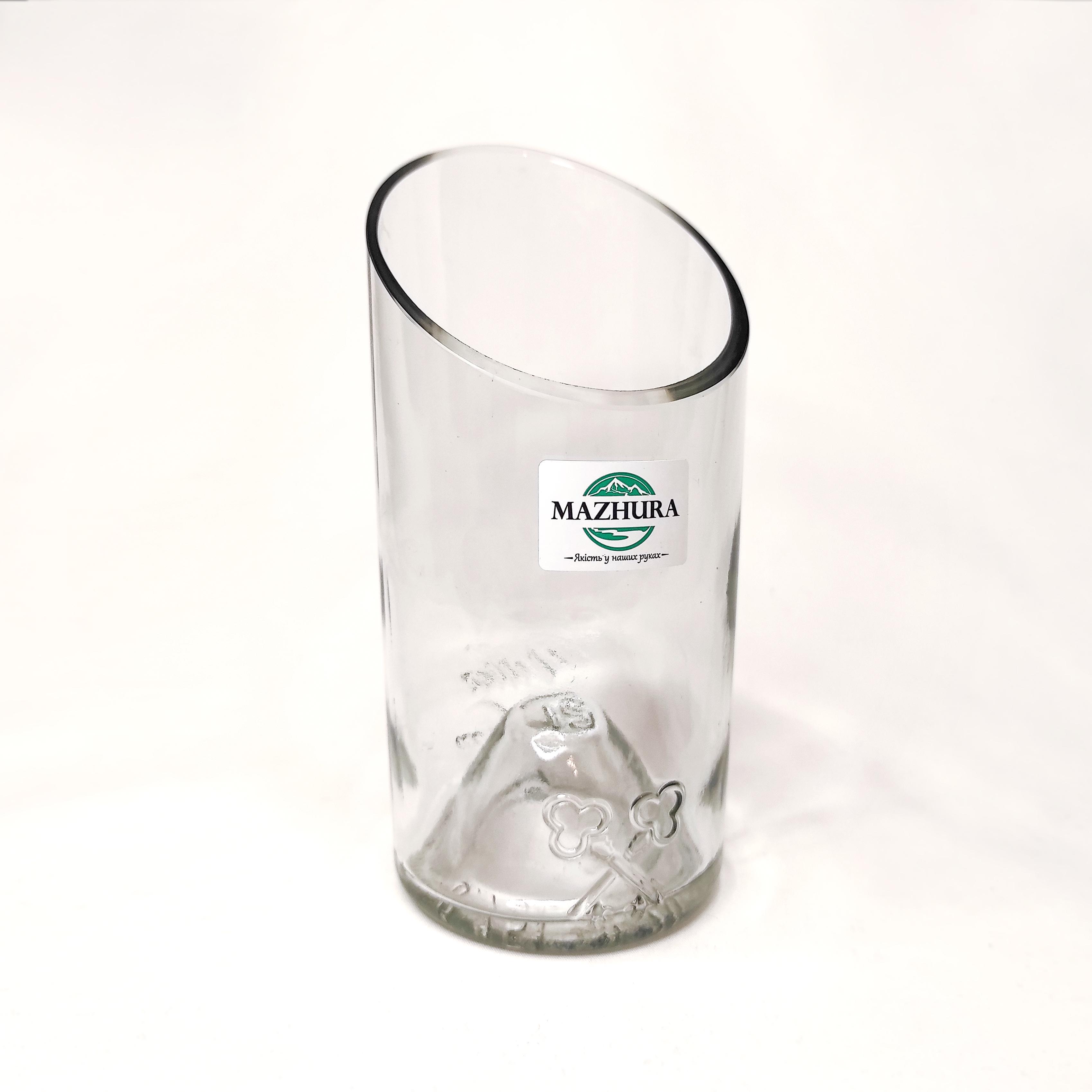 Ваза стеклянная низкая 16 см d 7 см Ваза стеклянная низкая 16 см d 7 см