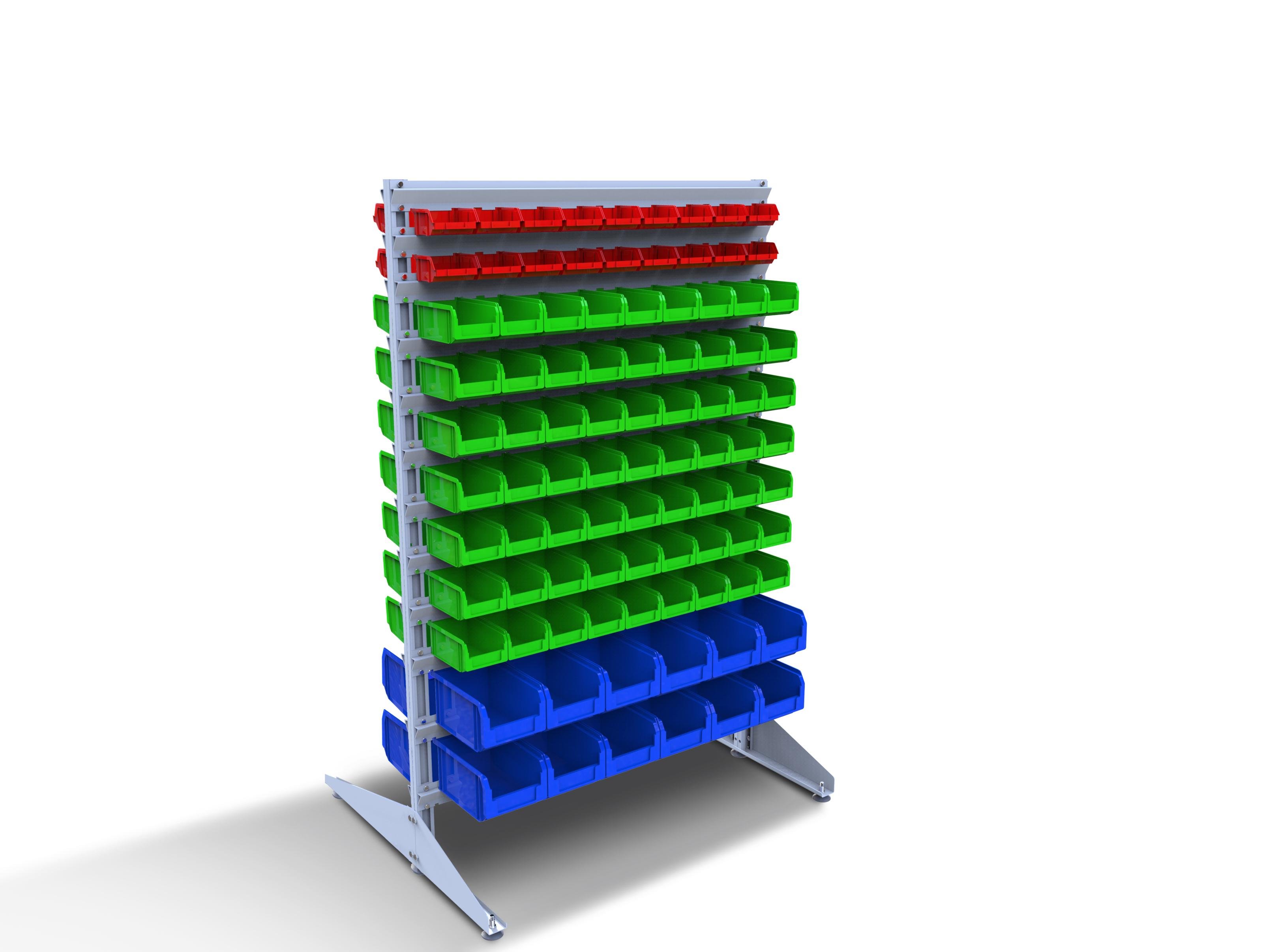 Стелаж для метизів двосторонній DS-15/5 700x1500x1000 мм (120015)