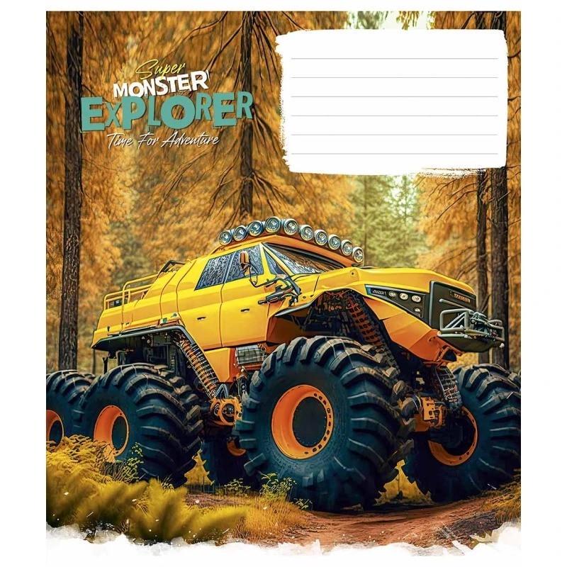 Шкільний зошит Super Monster 012-3293L-4 в лінію 12 аркушів (RLT43123)