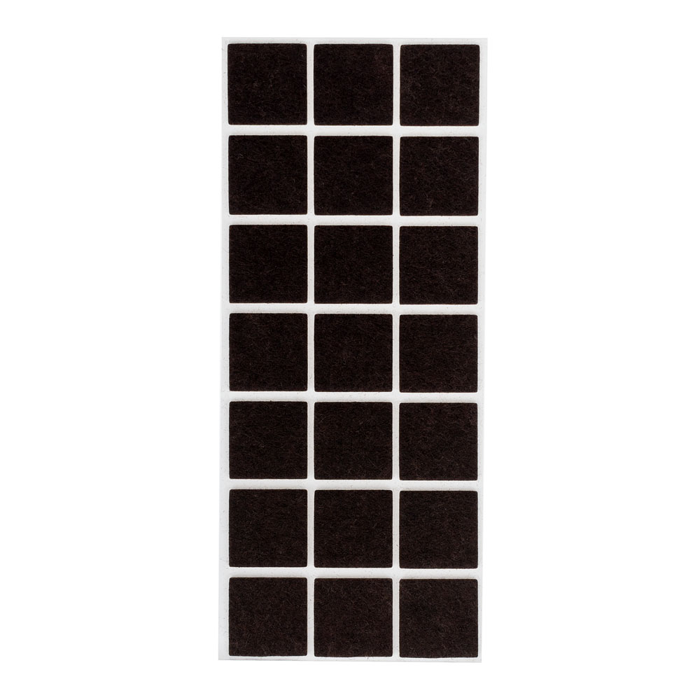 Подкладки для мебели фетровые квадрат 45x45xT3 мм (37207032)