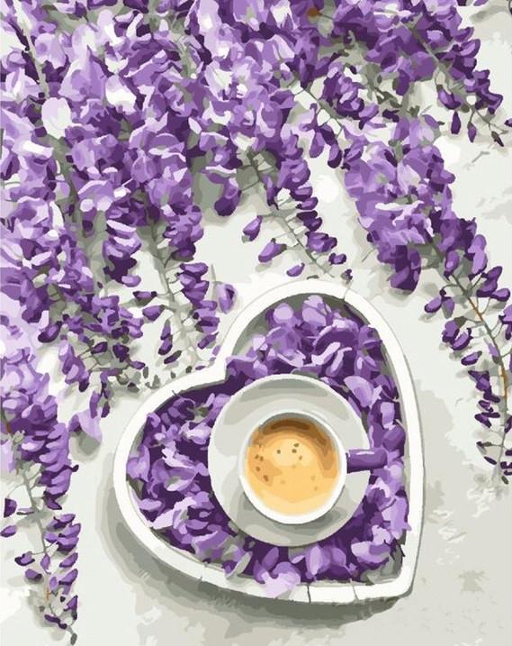 Картина за номерами Brushme Лавандове серце (GX28123)