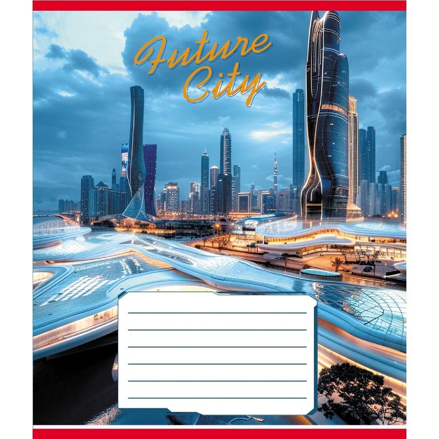 Шкільний зошит Міста майбутнього 024-550177K-1 в клітинку 24 аркуші (RLT55257)