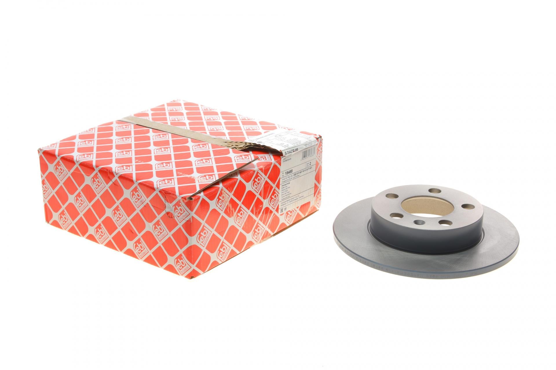 Диск тормозной задний FEBI BILSTEIN Skoda Fabia/Octavia/Roomster 98-/VW Golf IV 232x9 мм (18488 FEBI BILSTEIN)