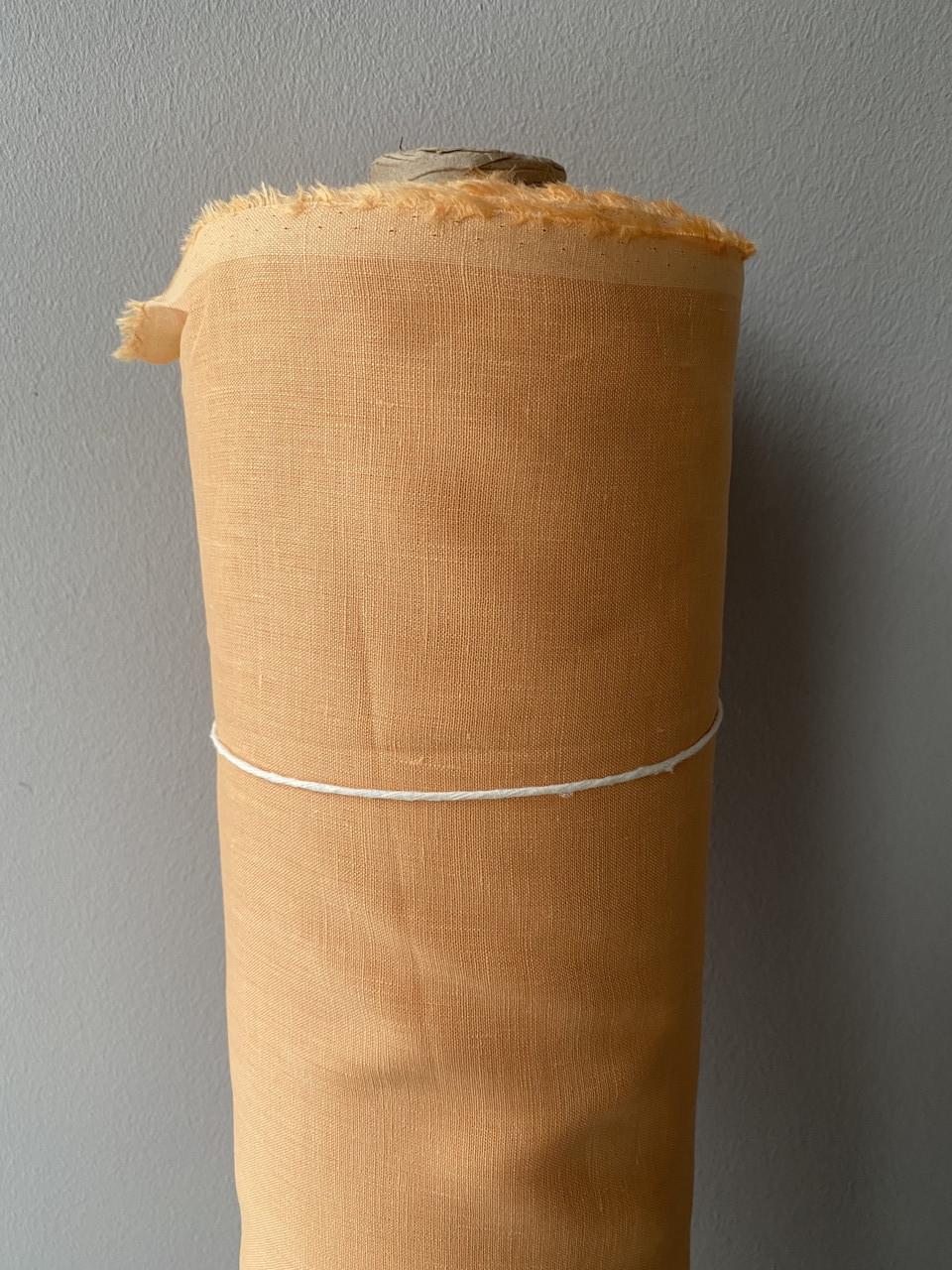 Ткань Linen Plus 100% лен Оранжевый 989
