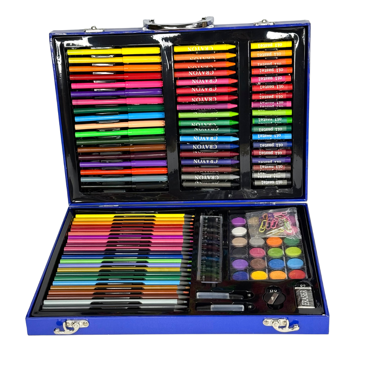 Набір для творчості дитячий Космонавт у кейсі 128 предметів Синій (ATK-128-Blue)