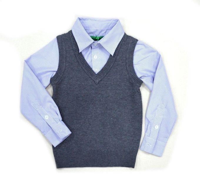 Рубашка-обманка для мальчика Xiong 6003 110 см Серый (483401_110)