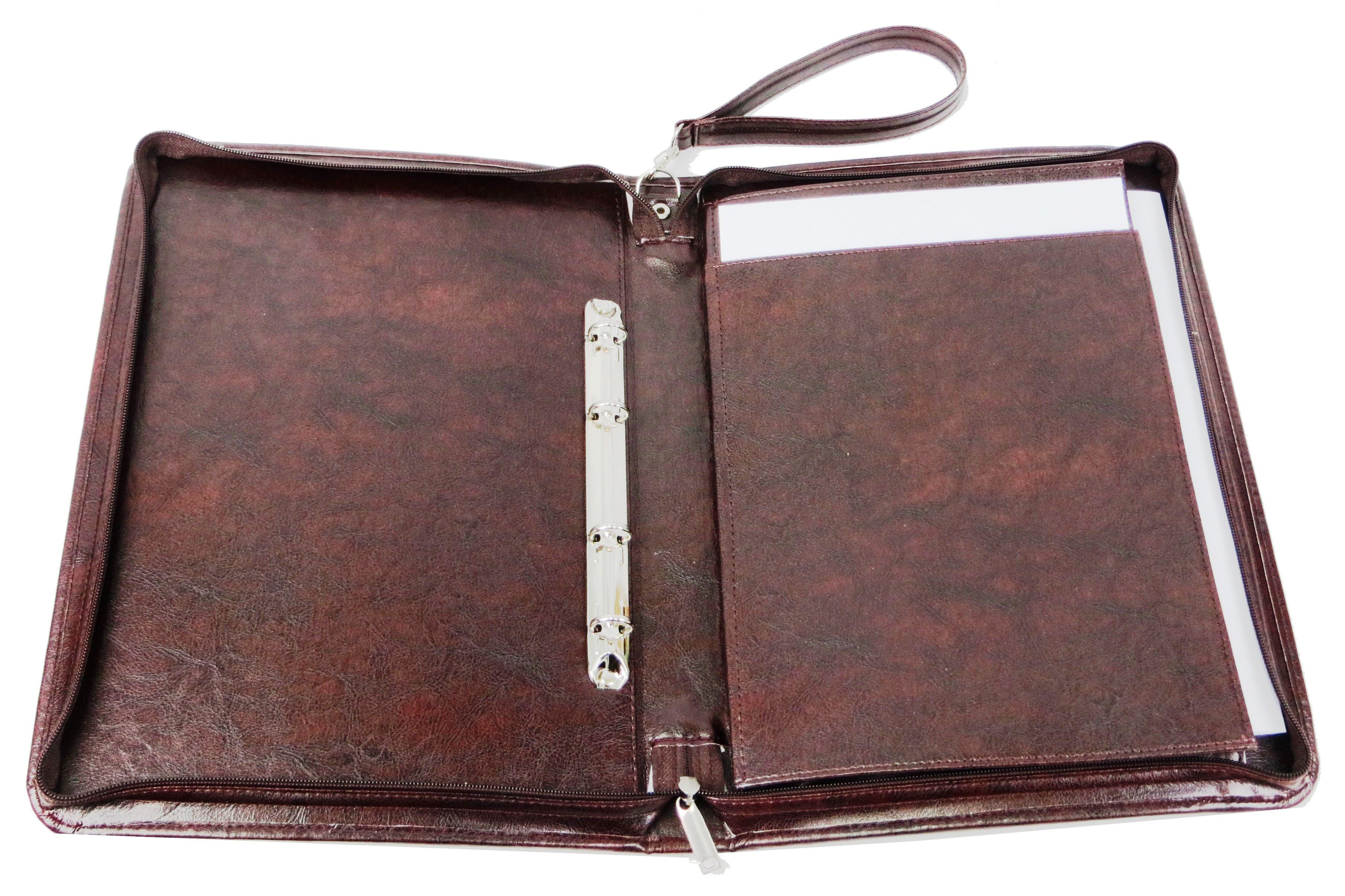 Папка деловая Exclusive для документов из экокожи Коричневый (710800-1 brown) - фото 3