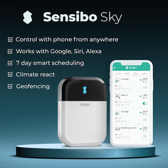 Смарт контроллер для кондиціонера Sensibo Sky Cloud розумний будинок White - фото 3