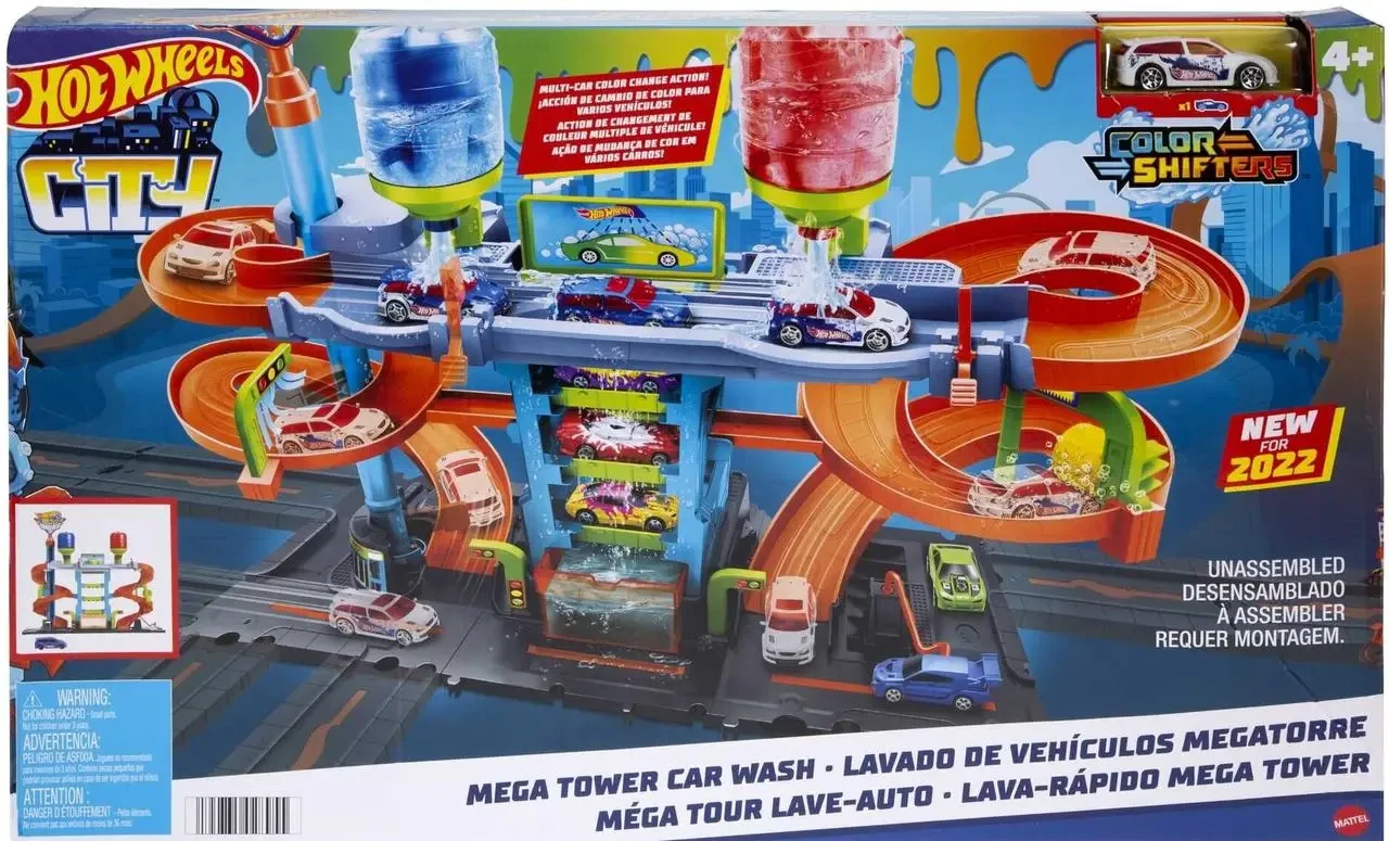Набор игровой Hot Wheels Автомойка Мегавежа (HDP05) Набор игровой Hot Wheels Автомойка Мегавежа (HDP05)