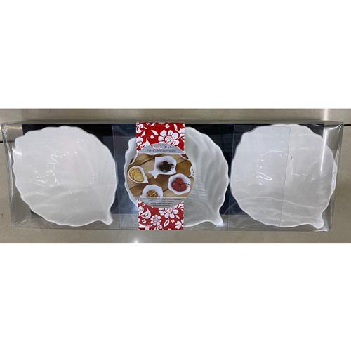 Набор фарфоровых соусниц Stenson R91900 28x9,5x3,5 см 3 шт. (584979)