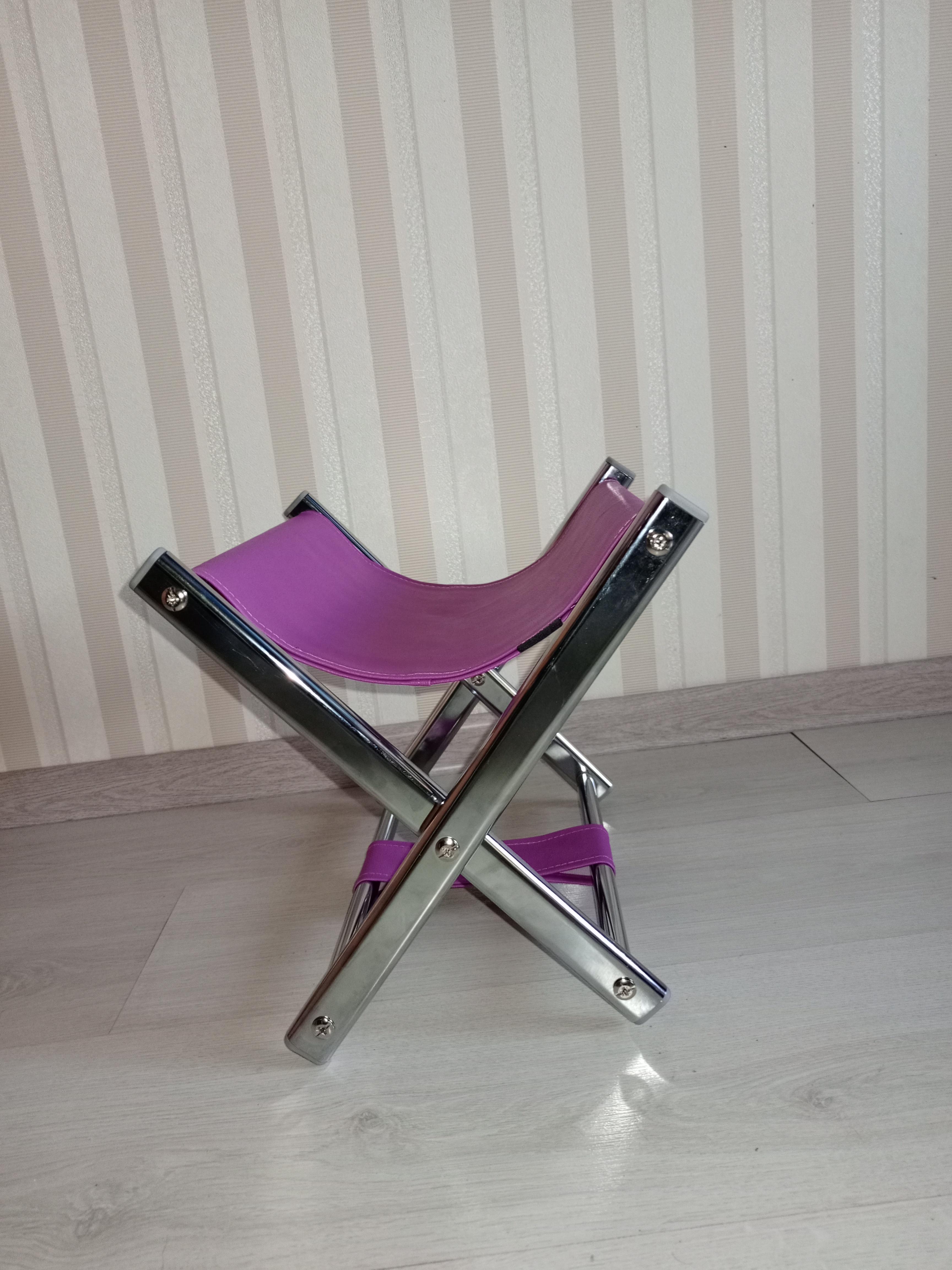 Підставка для сумки висота 31 см Фіолетовий/хром - фото 5 Підставка для сумки висота 31 см Фіолетовий/хром - фото 5