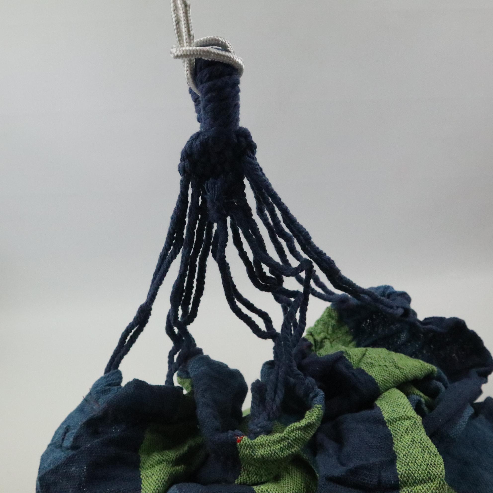 Гамак хлопковый 200x80см Синий (4123273) - фото 5