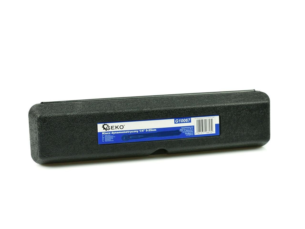 Ключ динамометриичний GeKo HD 1/4 5-25Nm Black (G10067) - фото 8 Ключ динамометриичний GeKo HD 1/4 5-25Nm Black (G10067) - фото 8