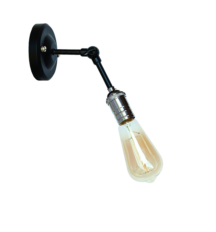 Бра Levistella Lofty функциональное с патроном AMP17 Черный/Хром (1963530412)