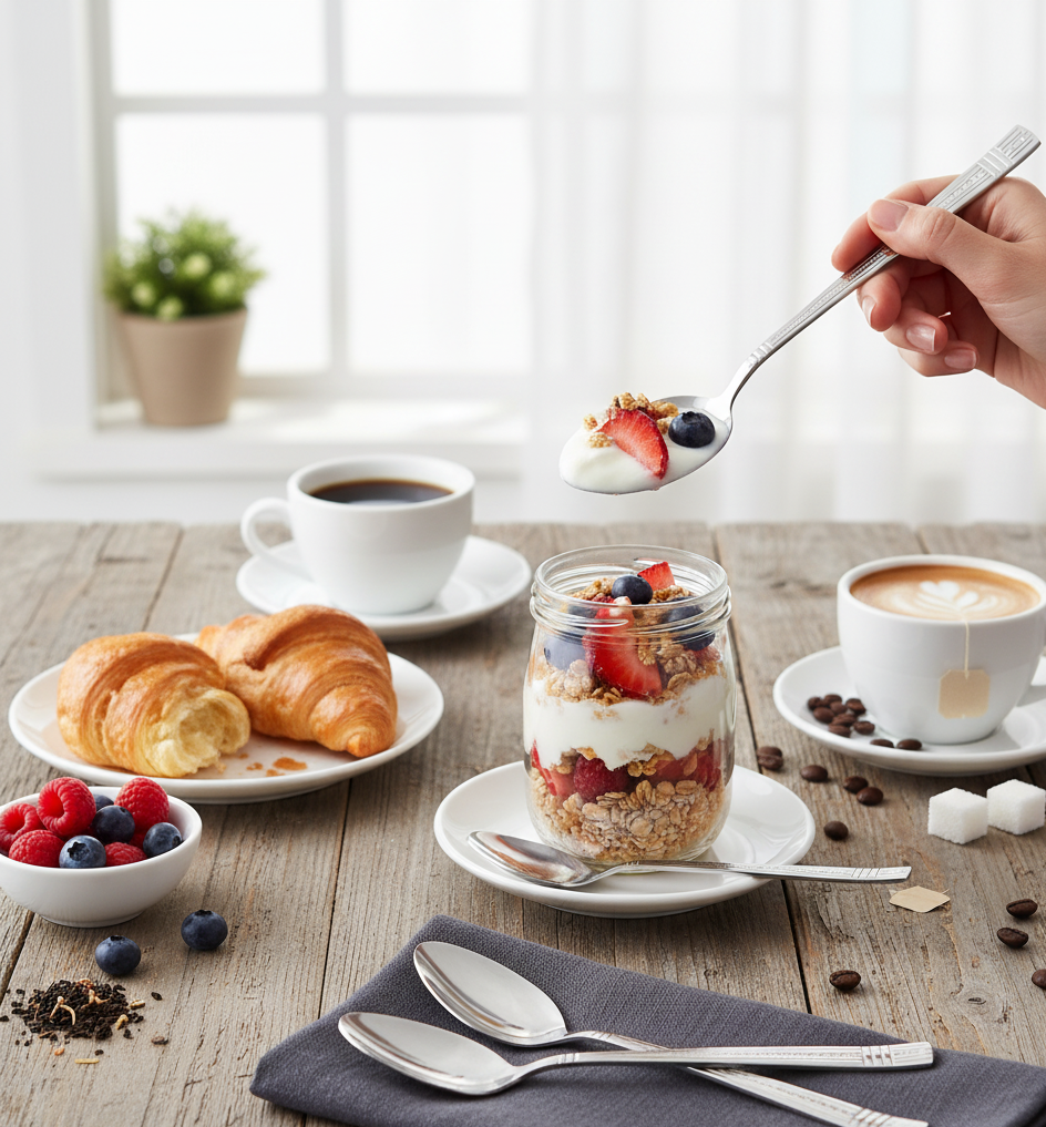 Набор столовых ложек из нержавеющей стали 6 шт. - фото 3