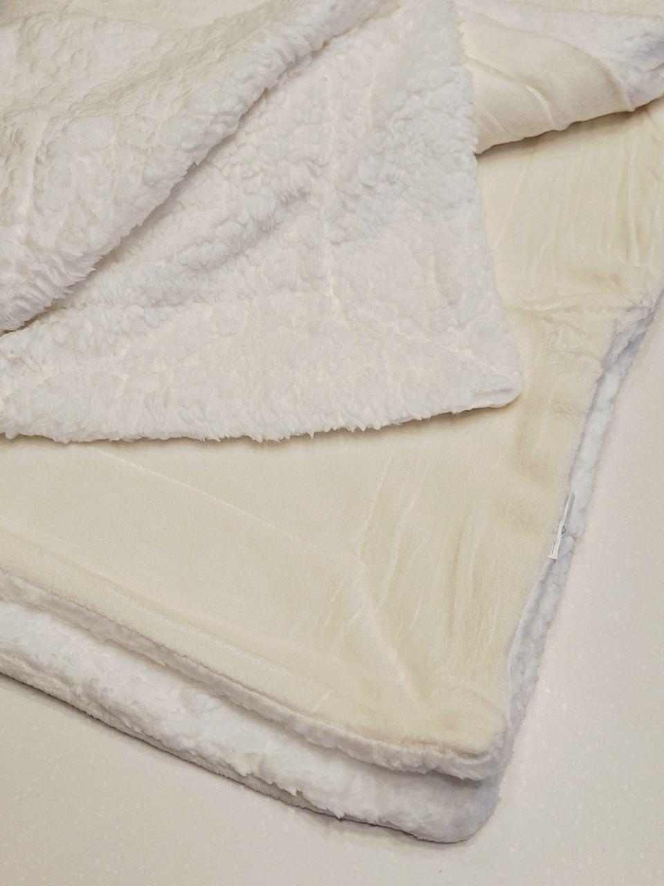 Плед двухсторонний MIULEE на овчине 150x200 см Молочно-белый (1700) - фото 4 Плед двухсторонний MIULEE на овчине 150x200 см Молочно-белый (1700) - фото 4