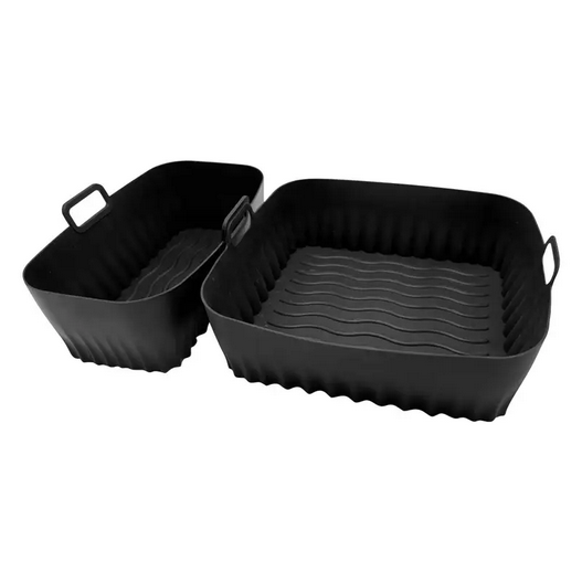 Набір форм силіконових для фритюрниць маленька та велика 2 шт. Чорний (SAM-278Bl) Набір форм силіконових для фритюрниць маленька та велика 2 шт. Чорний (SAM-278Bl)