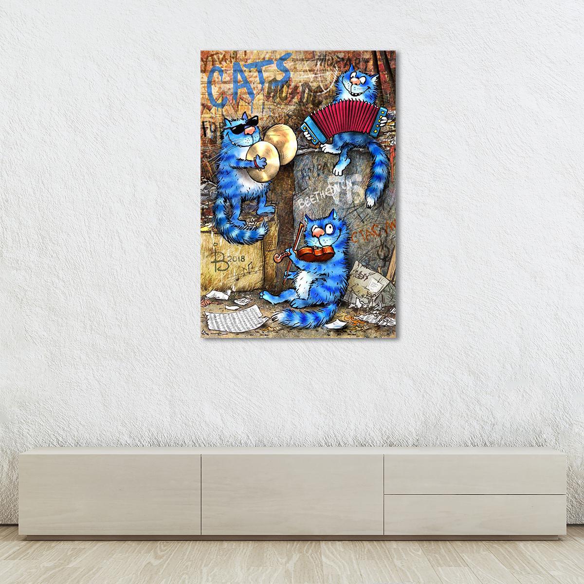 Модульная картина В джазе только джентльмены 1 модуль 30х45 см (_rinaz_20181634007)