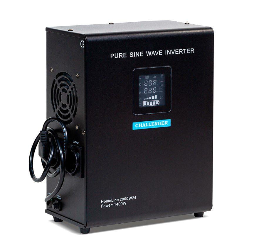Источник бесперебойного электропитания Challenger HomeLine 2000W24 1400 Вт 24V под внешний АКБ заряд 10А/20А (57193)