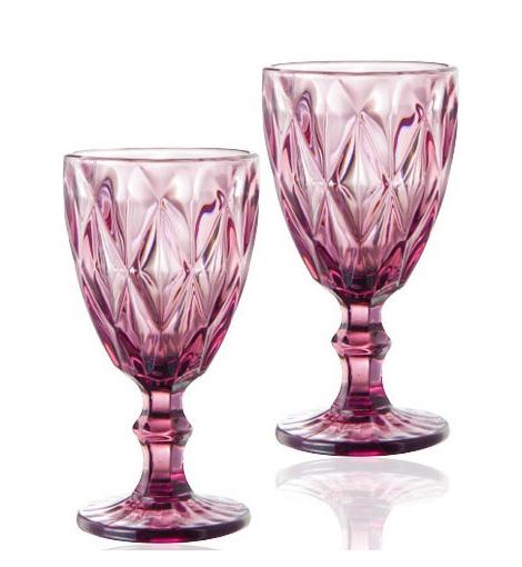 Набір келихів для вина Elodia Грані 260 мл 6 шт. Рожевий (ST-9459-PU) - фото 1 Набір келихів для вина Elodia Грані 260 мл 6 шт. Рожевий (ST-9459-PU) - фото 1