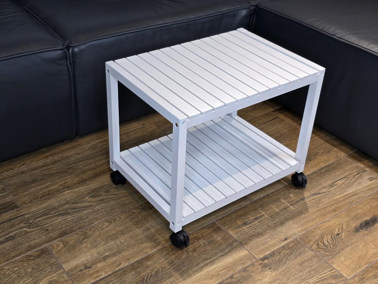 Журнальний столик дерев'яний 52х36х45 см Білий (жс1б) - фото 6 Журнальний столик дерев'яний 52х36х45 см Білий (жс1б) - фото 6