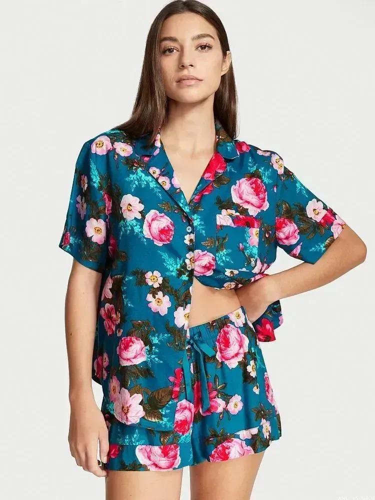 Піжама сорочка/шорти Victoria's Secret Flannel Short Pajama Set L Синій (26811610D) Піжама сорочка/шорти Victoria's Secret Flannel Short Pajama Set L Синій (26811610D)