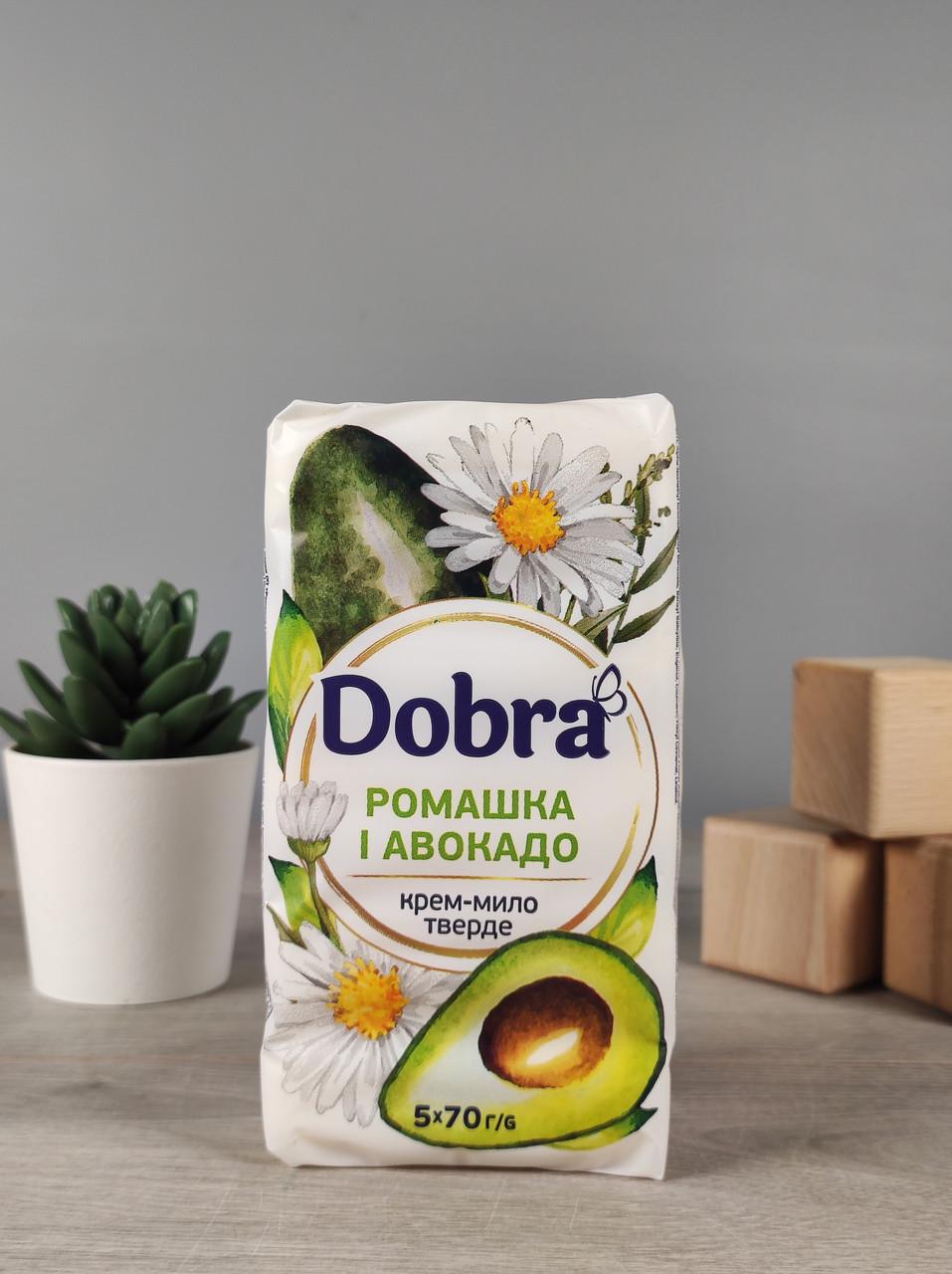 Мыло твердое Dobra для всего тела ромашка и авокадо 350 г (1903271643)