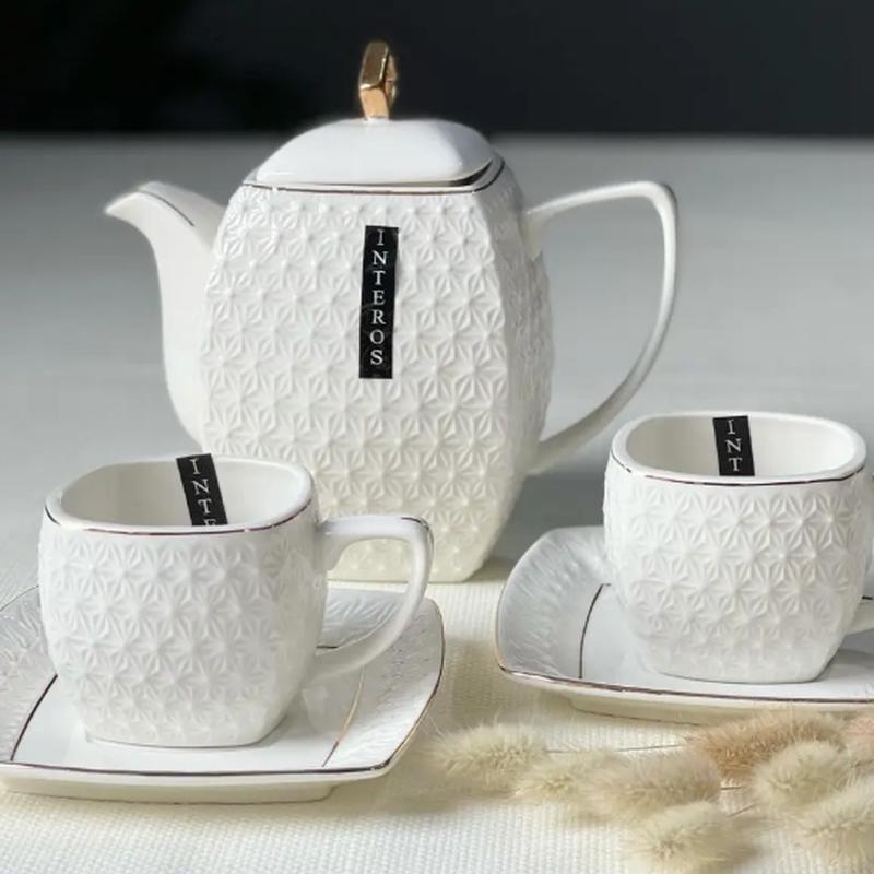 Набір чайний Interos 0867-А Снігова королева 900/500/300 мл 15 пр. (21545249) - фото 3 Набір чайний Interos 0867-А Снігова королева 900/500/300 мл 15 пр. (21545249) - фото 3