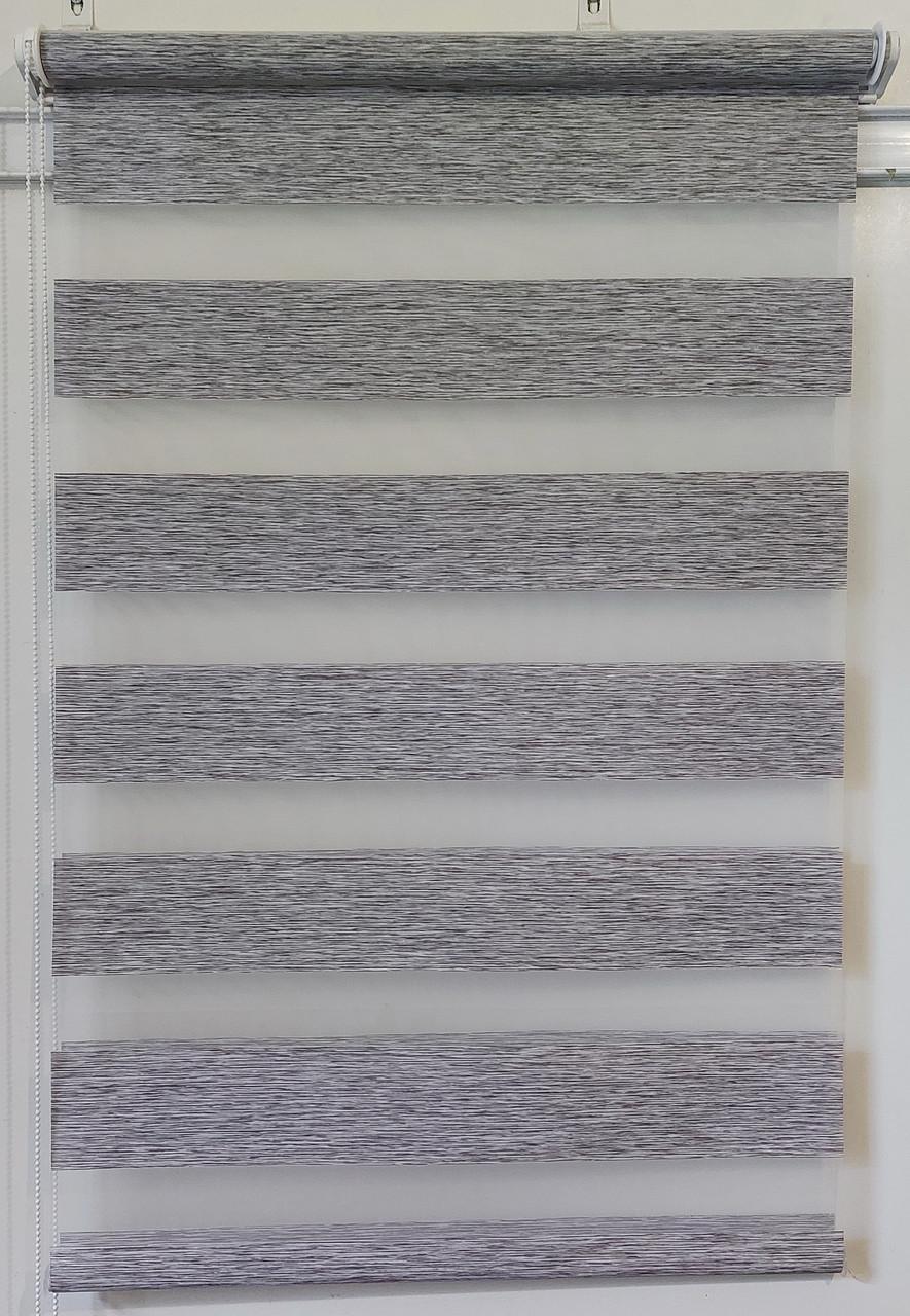 Рулонная штора день-ночь Miranda ВМ-1501 135х130 см Серый (ВМ-1501-36)