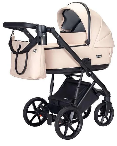 Коляска детская функциональная FIBI SENS 2в1 Молочно-персиковый