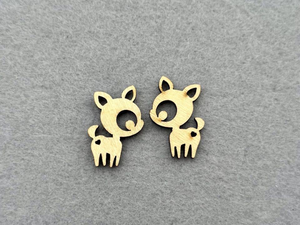 Декор из фанеры Олень 40 шт.