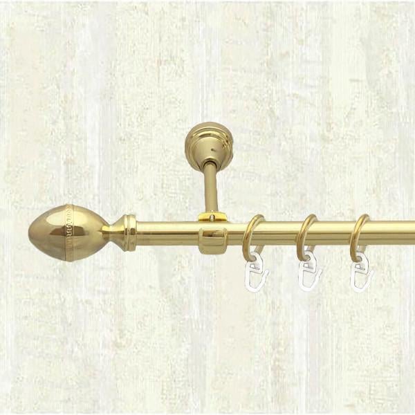 Карниз для штор Orvit Фарже однорядный 16 мм 200 см Золотой (000-6856)