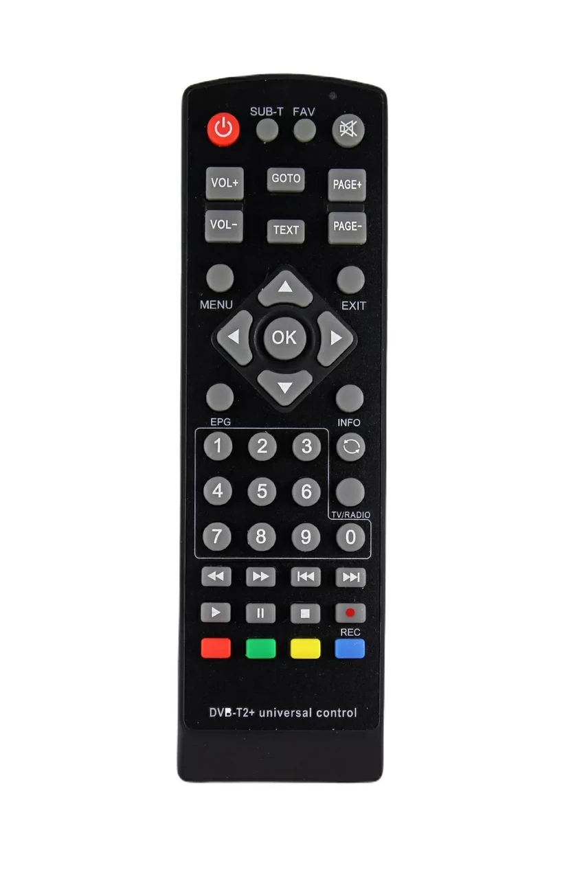 Универсальный пульт для DVB-T2 приставки Huayu RM-1157 VP-002