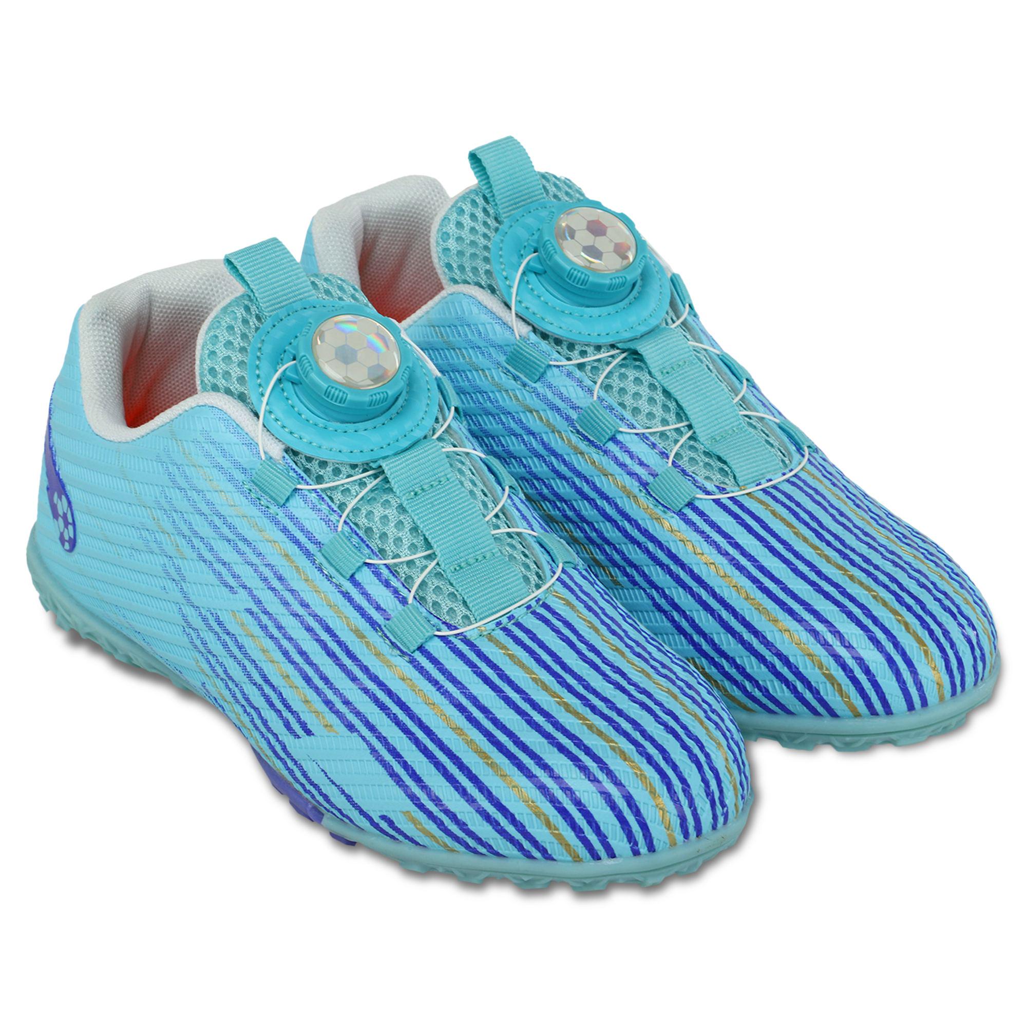 Сороконіжки дитячі футбольні S-LieNiao X09-32-38-1 р. 37 Бірюзовий/Синій - фото 3 Сороконіжки дитячі футбольні S-LieNiao X09-32-38-1 р. 37 Бірюзовий/Синій - фото 3