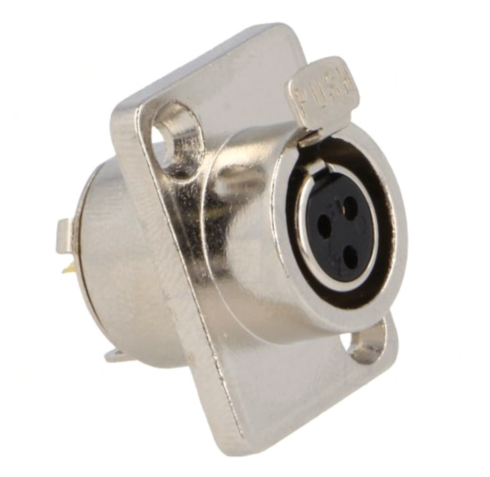 Панельний роз'єм Moco mini XLR SA107-3P 3 контакти з фланцем на 2 отвори для аудіо та світлового обладнання 1 шт. (000049385_1) - фото 2 Панельний роз'єм Moco mini XLR SA107-3P 3 контакти з фланцем на 2 отвори для аудіо та світлового обладнання 1 шт. (000049385_1) - фото 2